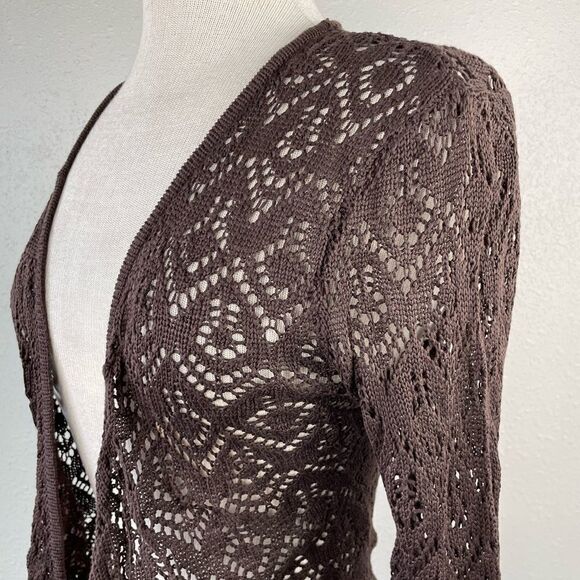 NWT Luciano Dante Silk Blend loose Kint Cardigan Sweater Tip Size M - Picture 4 of 6